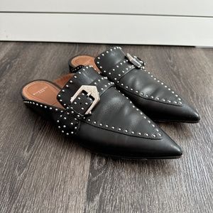 Givenchy Leather Studded Mules